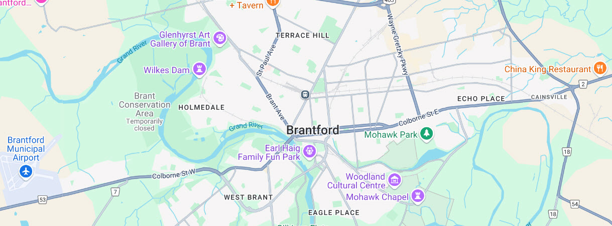 Brantford map